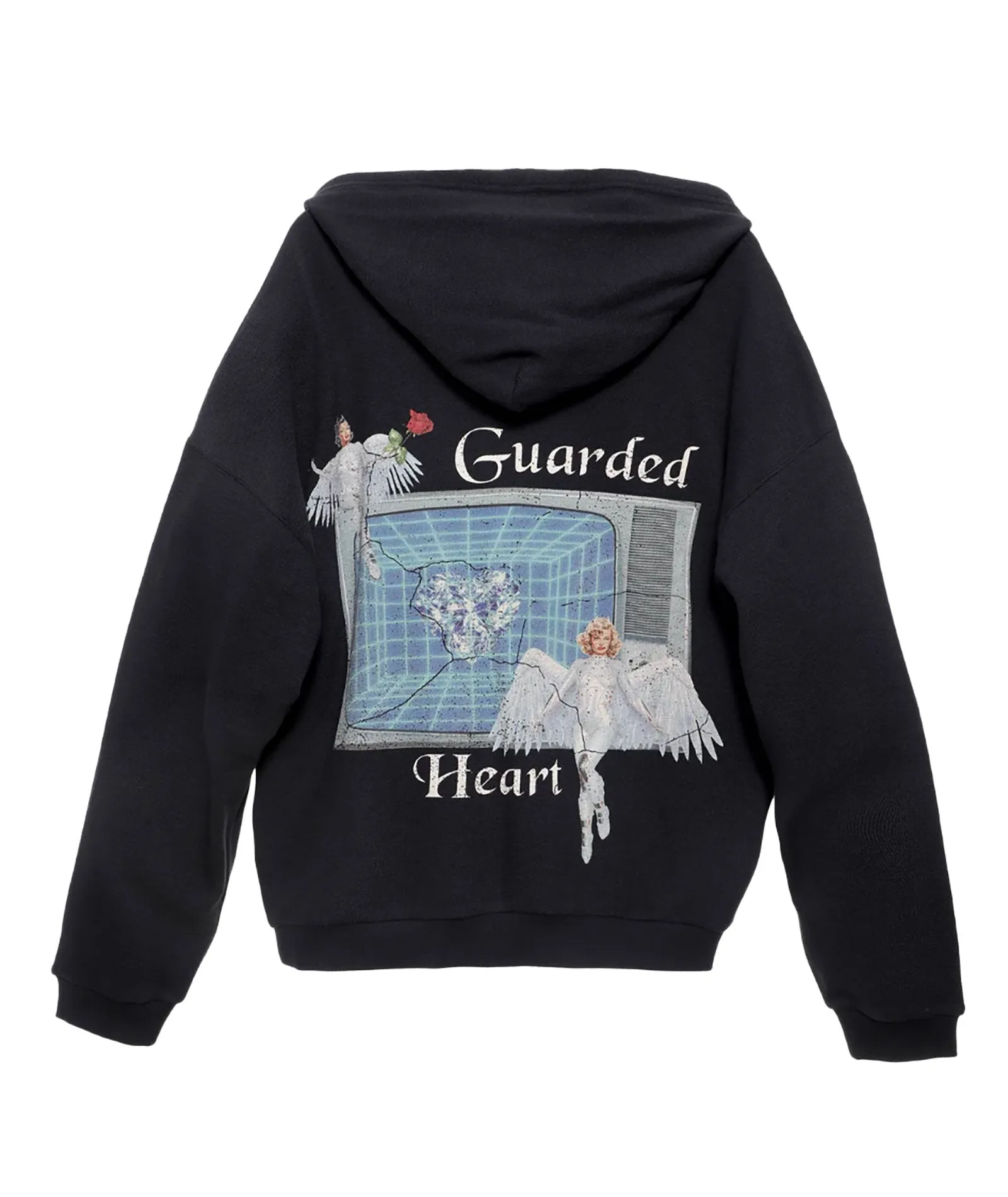 Boys Lie Women Guarded Angel Harley Zip Up Hoodie