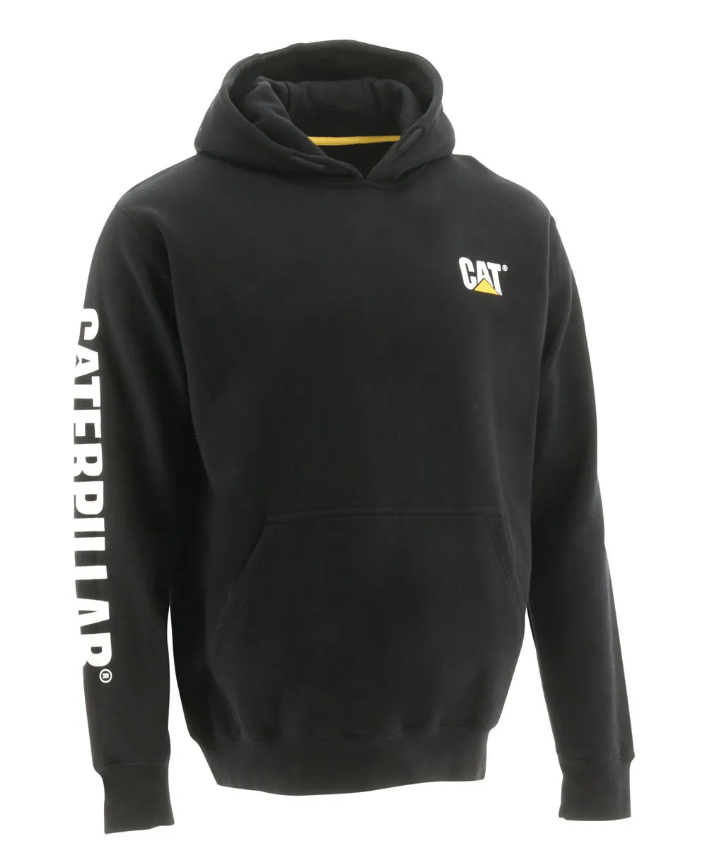 CAT Trademark Banner Hooded Sweatshirt - Black