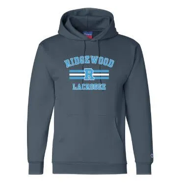 CHAMPION PULLOVER HOODED SWEATSHIRT / NAVY / CAROLINA BLUE