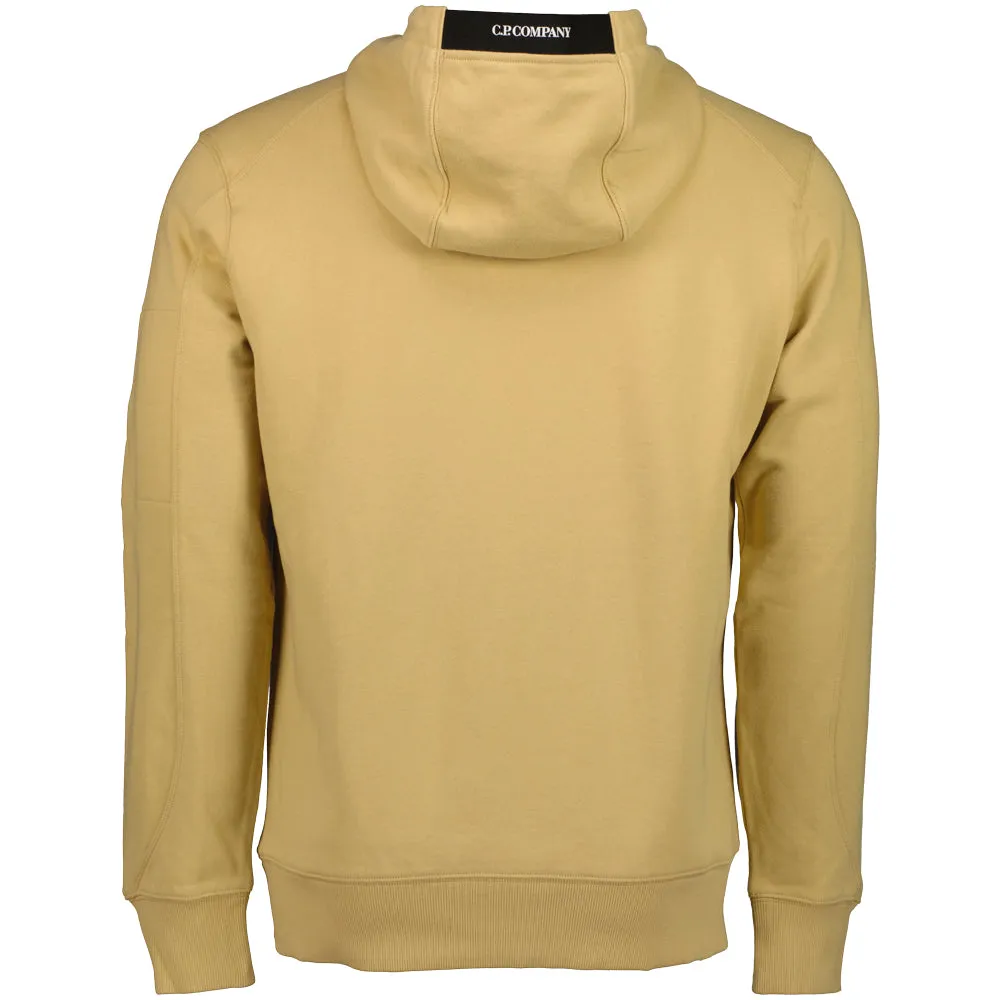 Diagonal Raised Fleece Lens Hoodie