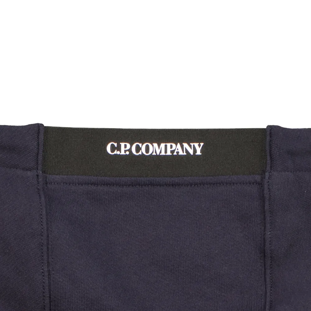 Diagonal Raised Fleece Lens Zip Hoodie