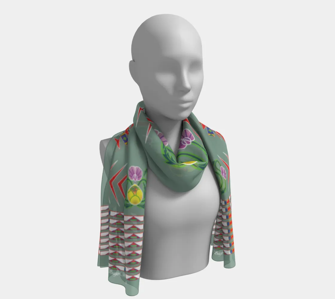 Gratitude Moss Long Scarf