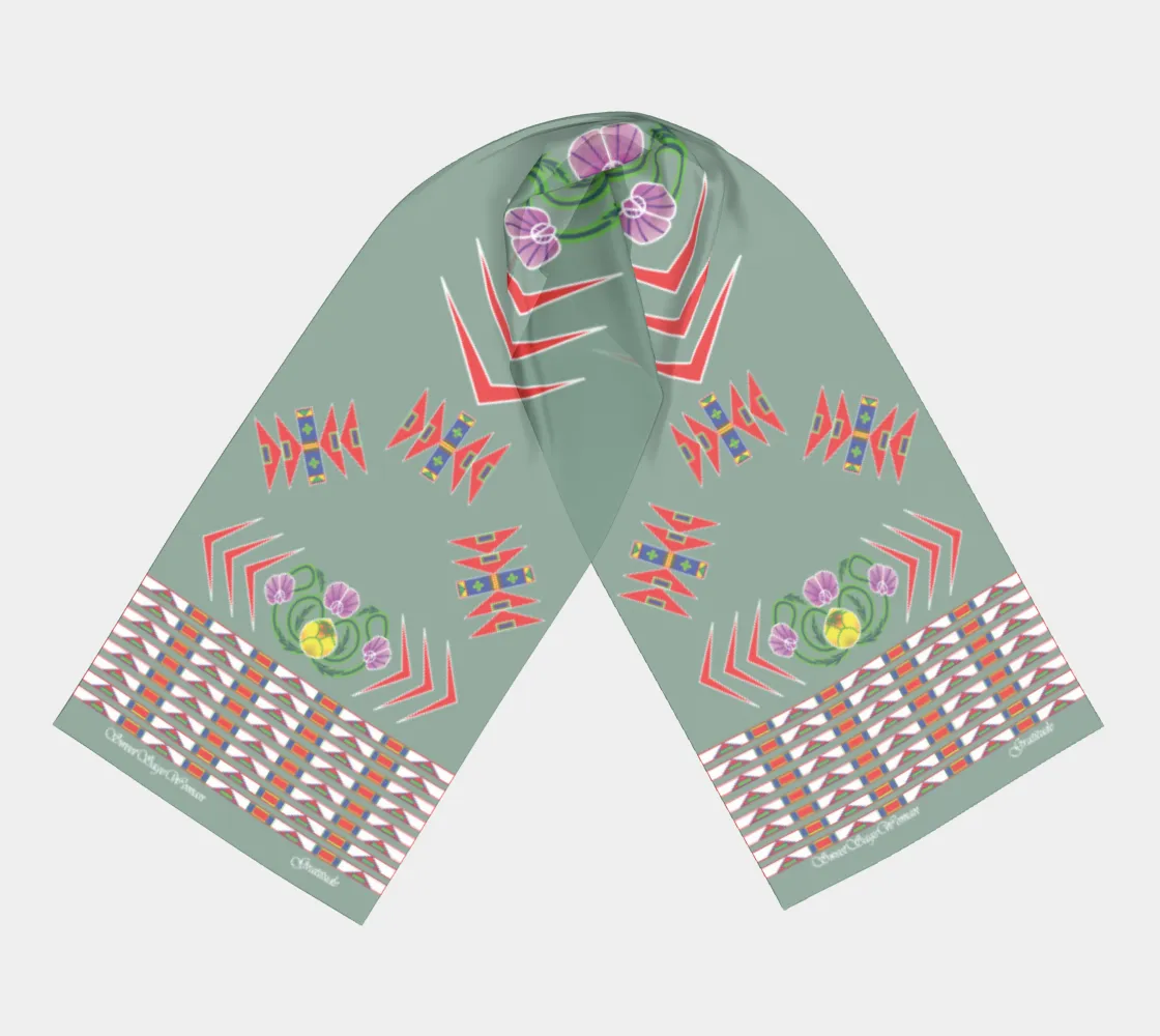 Gratitude Moss Long Scarf