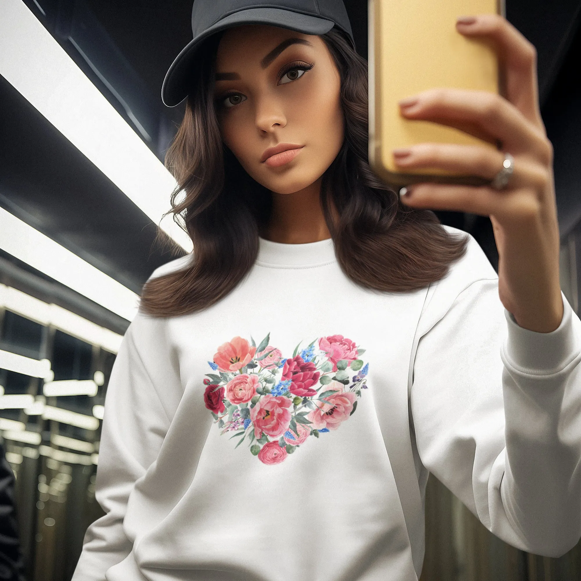 Heart Bouquet Sweatshirt
