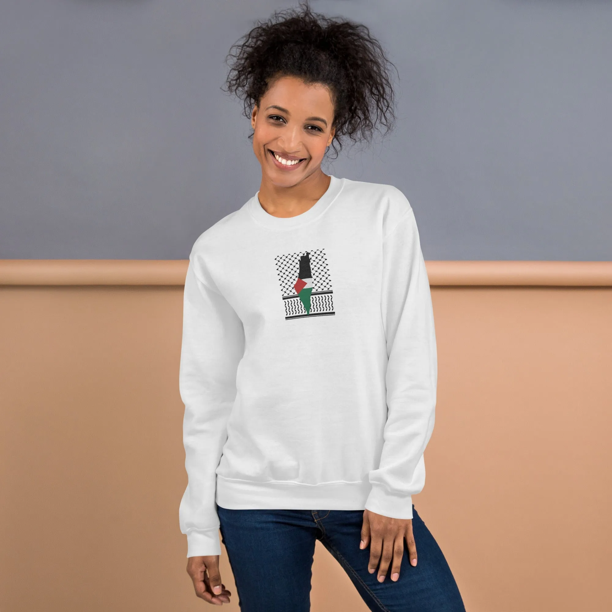 Keffiyeh & Map Sweatshirt