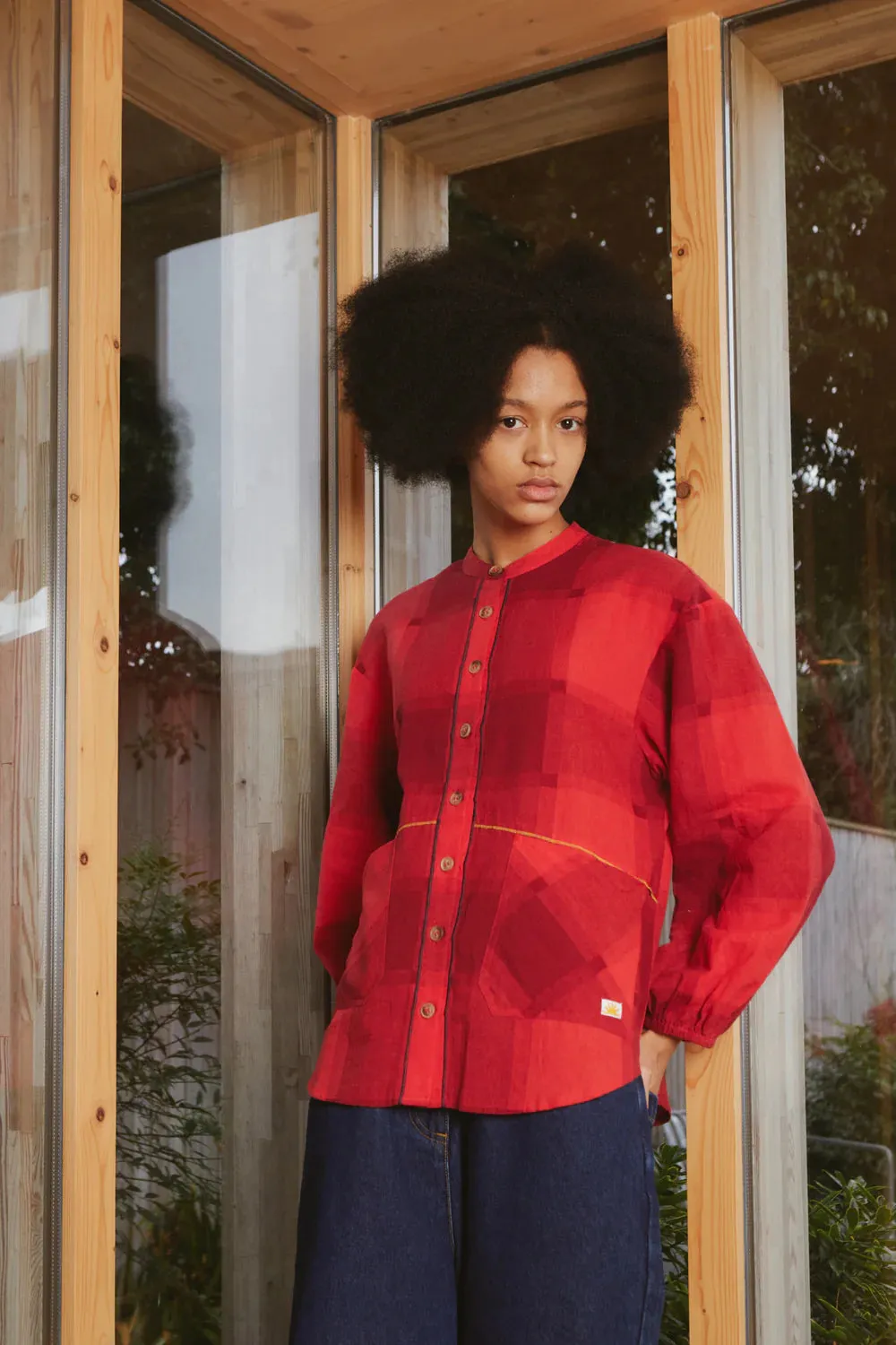 LF Markey | Gale shirt | Red Gingham