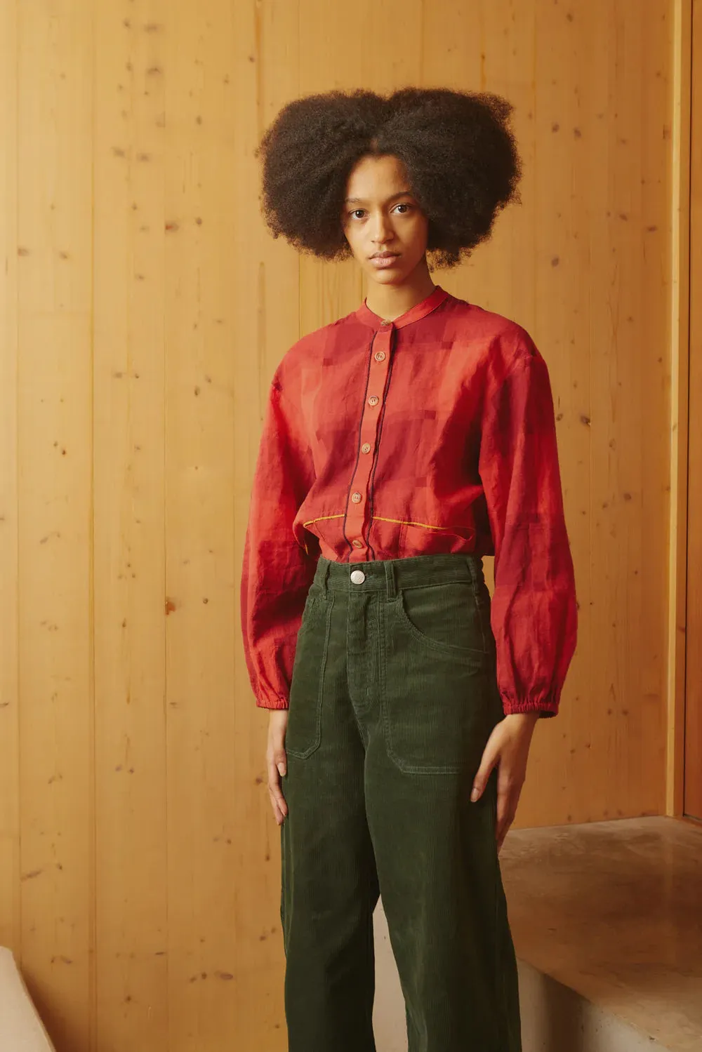 LF Markey | Gale shirt | Red Gingham