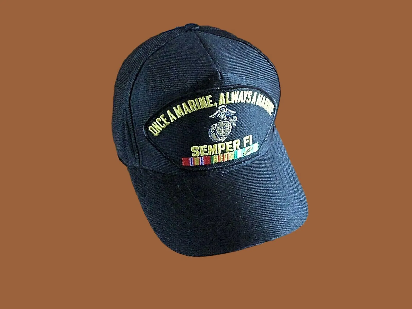 MARINE CORPS SEMPER FI VIETNAM VETERAN HAT OFFICIAL MILITARY BALL CAP U.S MADE