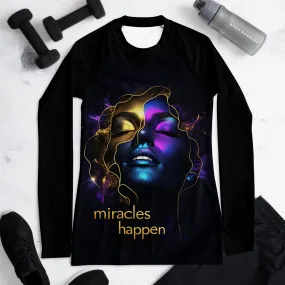 Miracles Happen Edition 5 Women's Rash Guard