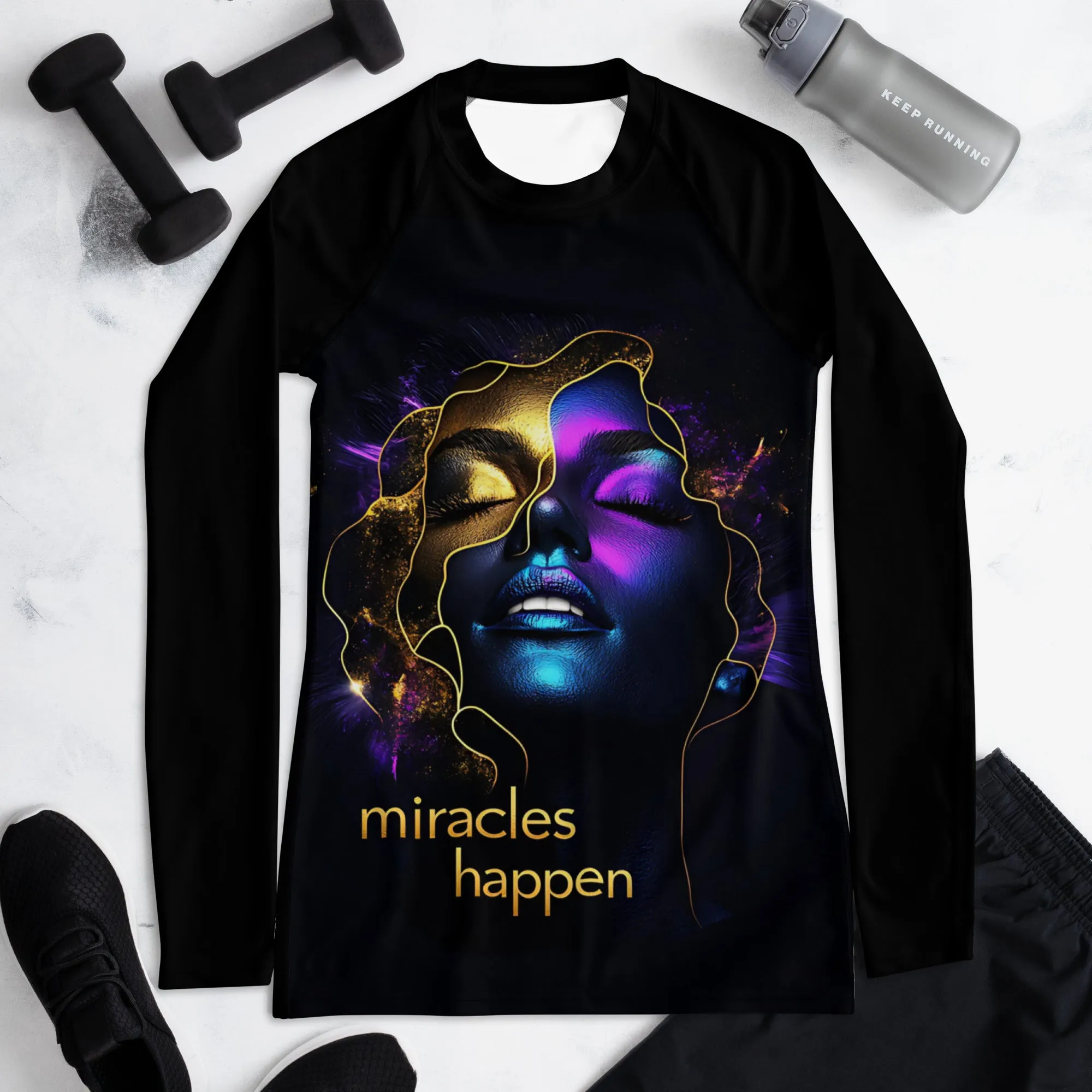 Miracles Happen Edition 5 Women's Rash Guard