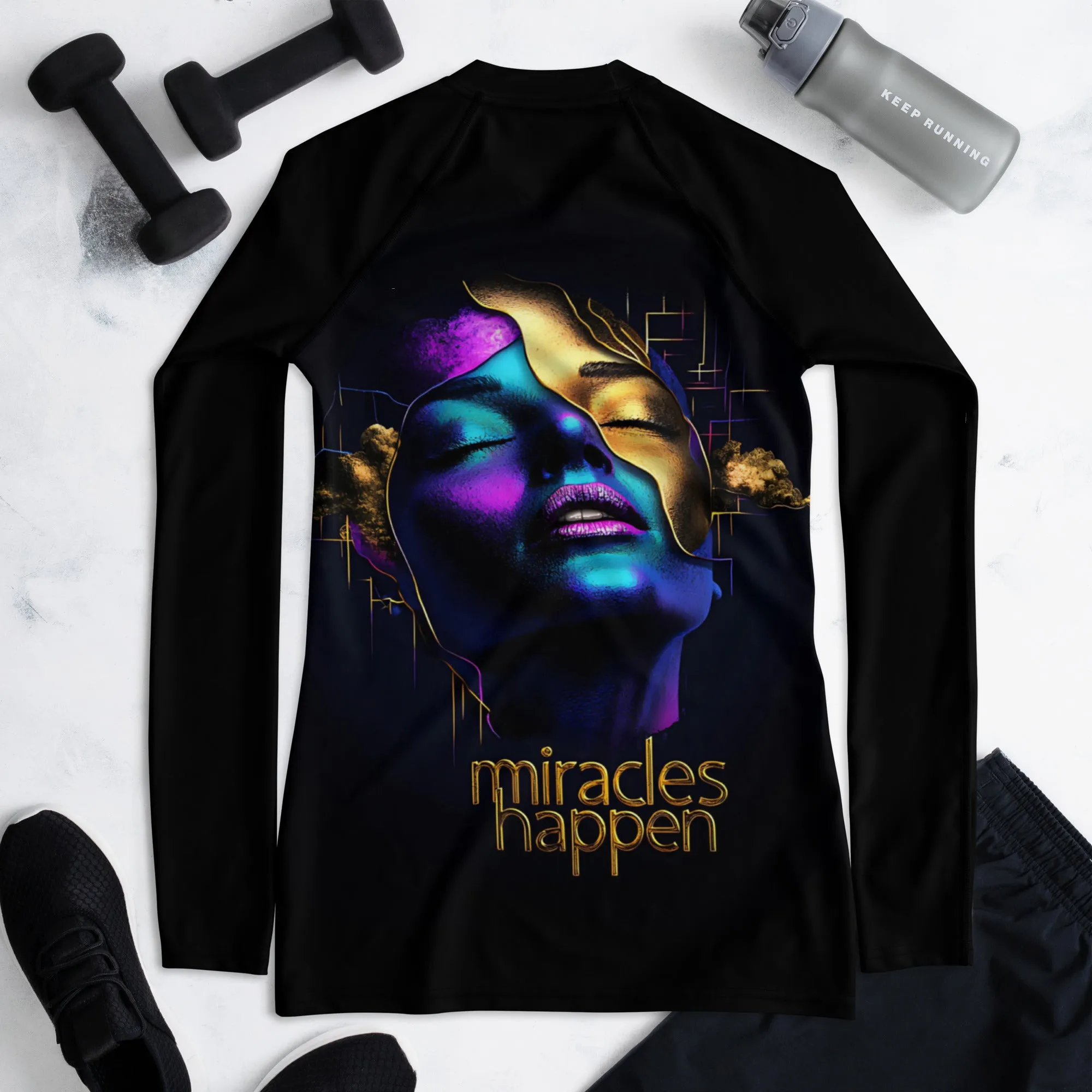 Miracles Happen Edition 5 Women's Rash Guard