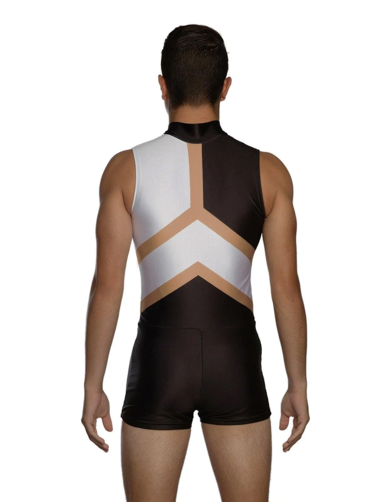 Modern Zip Up Boys Biketard