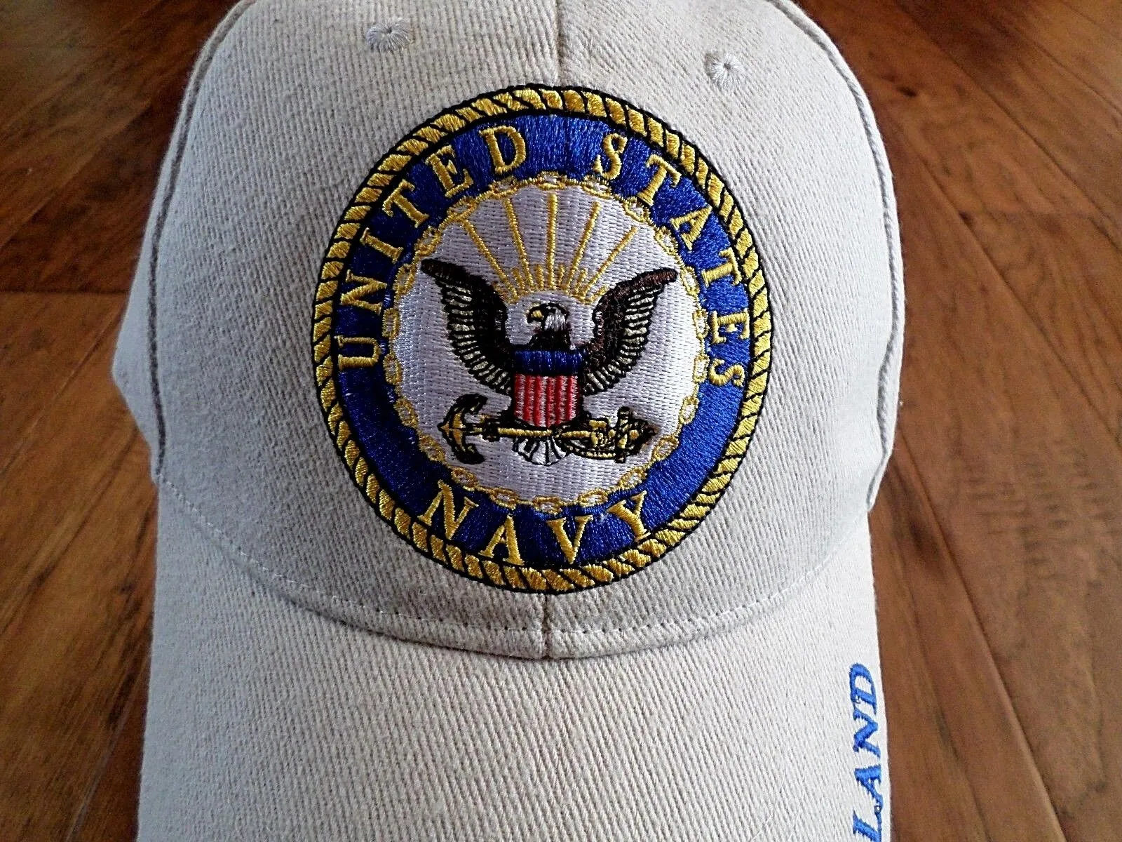 NEW U.S MILITARY NAVY EMBROIDERED KHAKI HAT BASEBALL CAP OFFICIAL LICENSED HATS