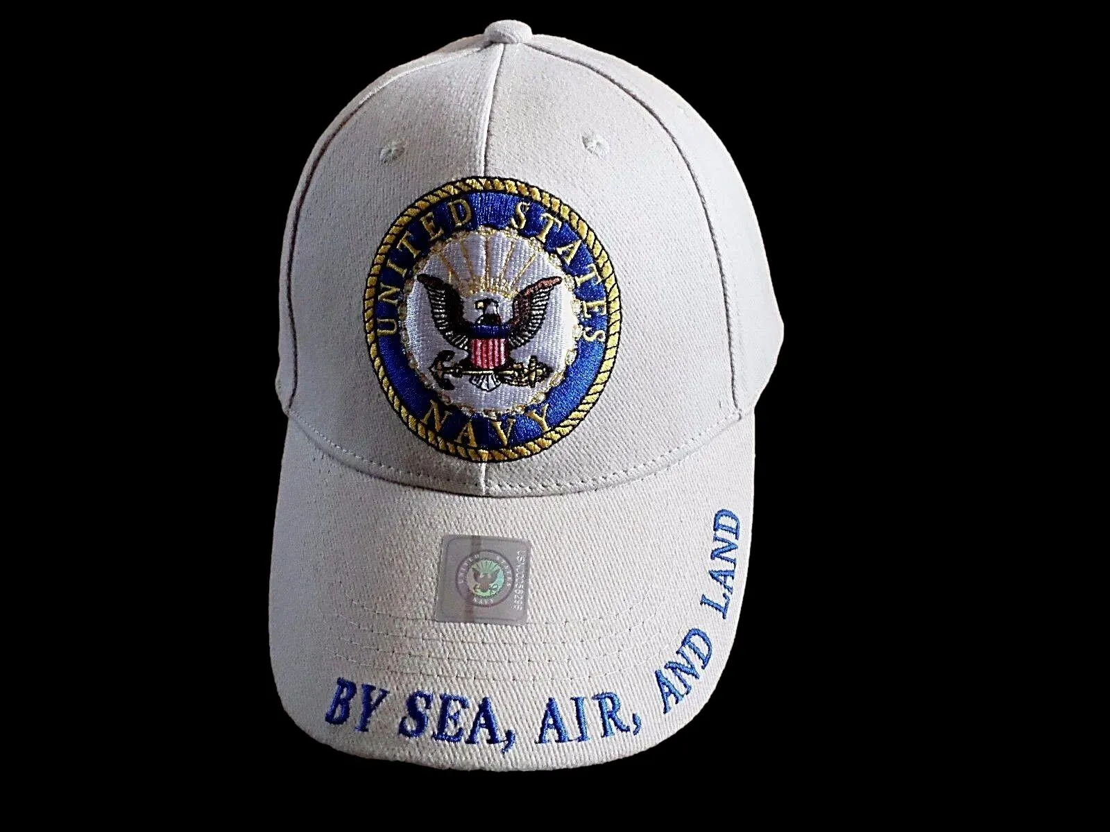 NEW U.S MILITARY NAVY EMBROIDERED KHAKI HAT BASEBALL CAP OFFICIAL LICENSED HATS