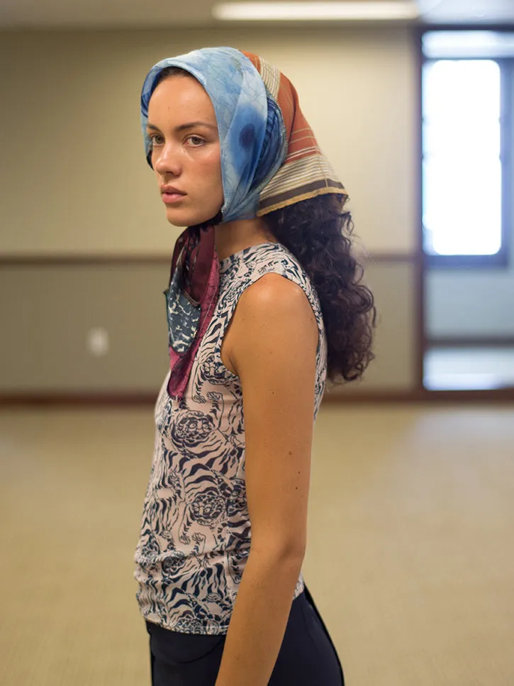 Paid Actor Patchwork Headscarf 2000, Lily
