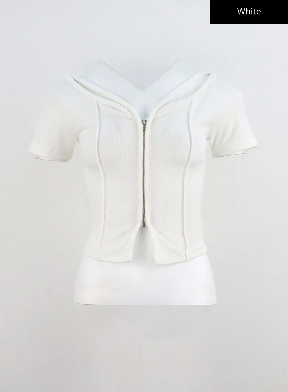 Short Sleeve Zip-Up CL314