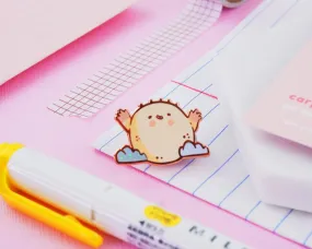 Sunnie the Happy Sun Enamel Pin | Kawaii Positivity Pin | Motivational Cute Sun Badge