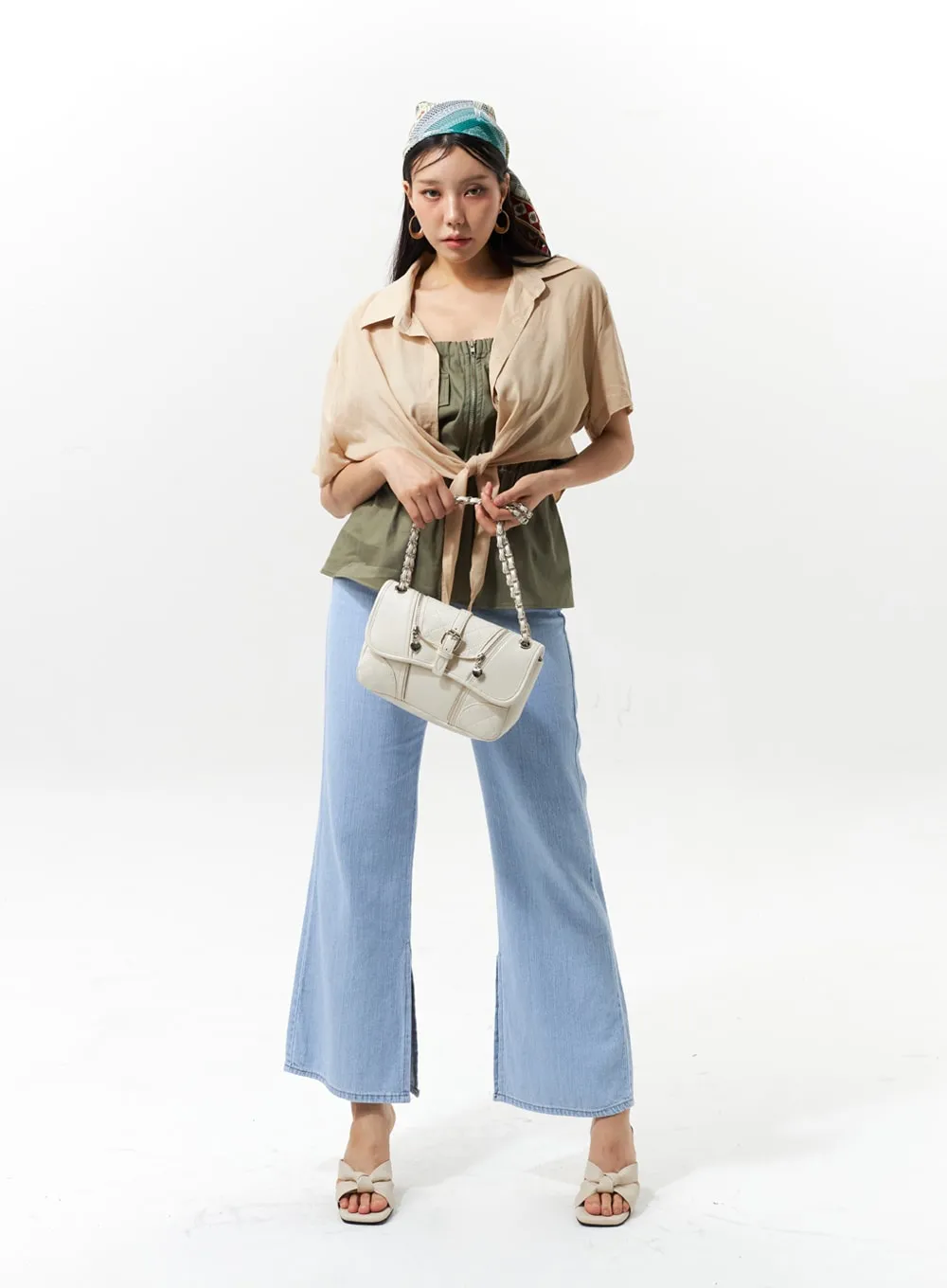 Zip-Up Sleeveless Top IU322