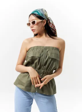 Zip-Up Sleeveless Top IU322